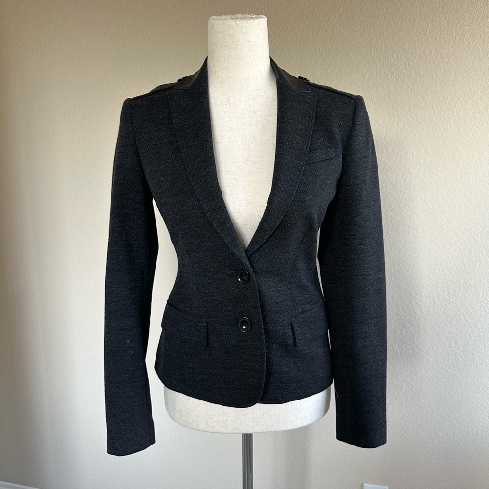 burberry brit blazer black size 4